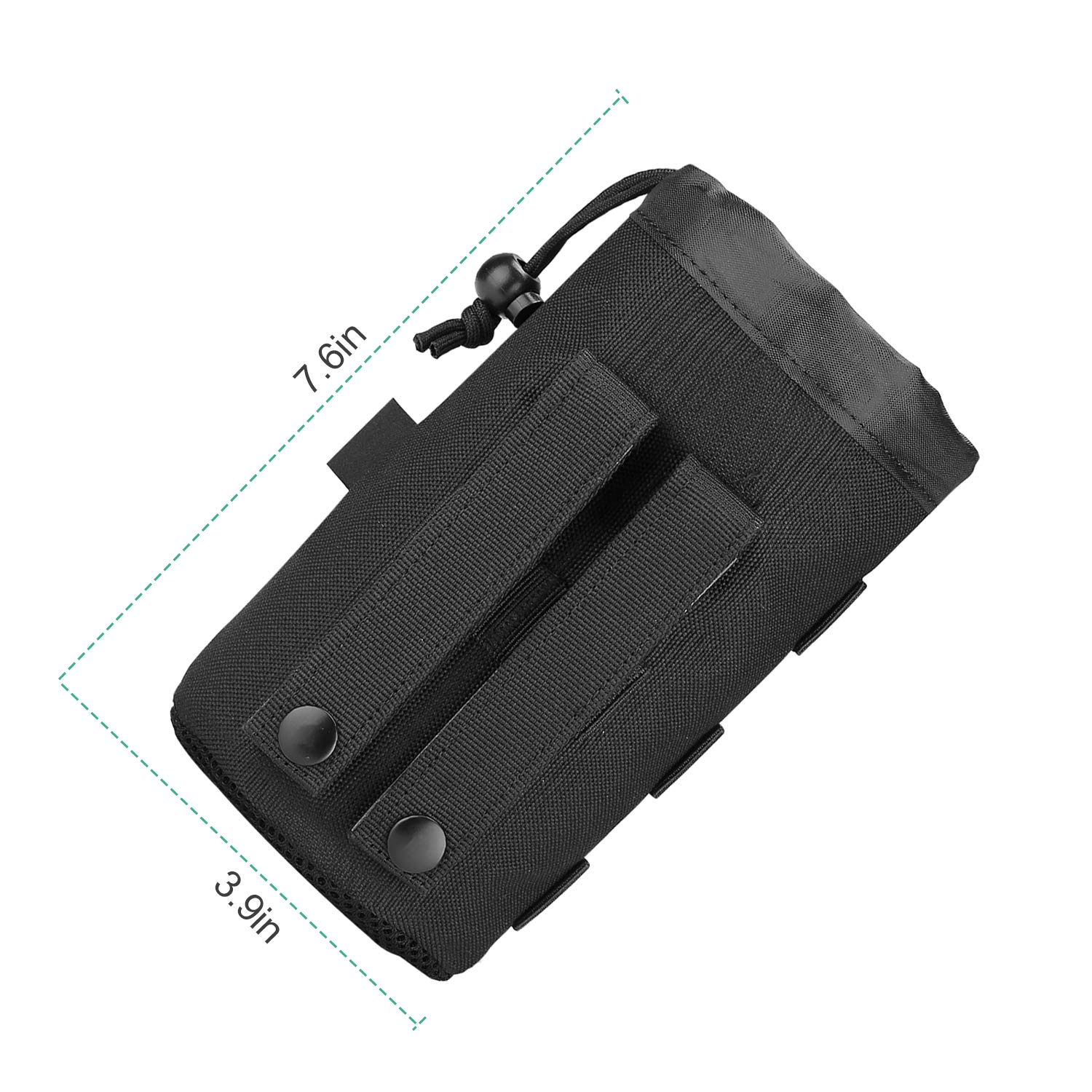 Image secondaire de ProCase Poches de Sac à Dos de Randonnée pour Bouteille d’Eau, Porte-Bouteille Tactique Militaire avec Cordon Supérieur et Fond