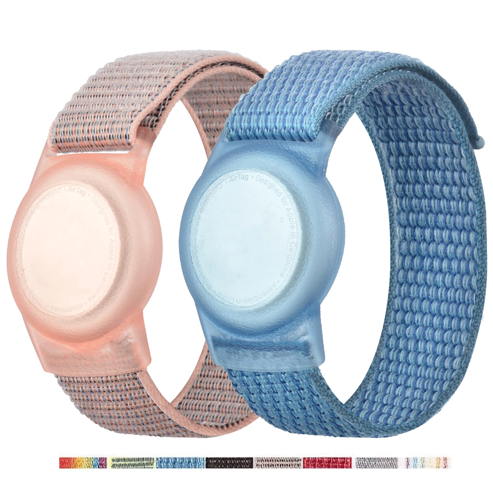 Bracelet for AirTag Kids,Protective Cover for Air Tag with Nylon Wristband