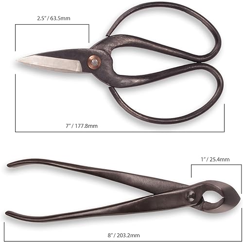 Vista 25 de BambooMN Bonsai - Cizalla de mariposa resistente de 7 pulgadas, 1 pieza