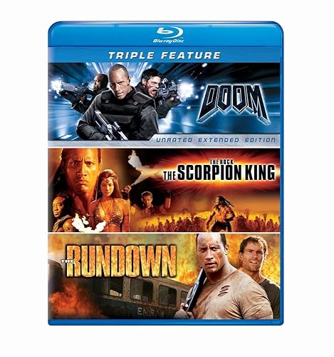 Dwayne Johnson Triple Feature (The Scorpion King The Rundown Doom) Blu-ray