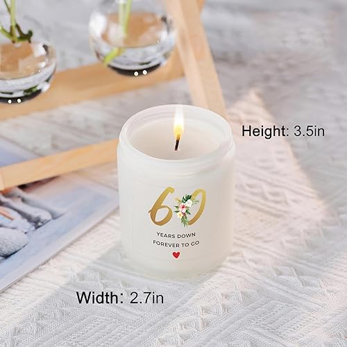 Vista 60 de Divertidas velas de aniversario para ella y él – Humorístico novio romántico, novia, marido, esposa, regalo de aniversario de boda, aroma a lavanda