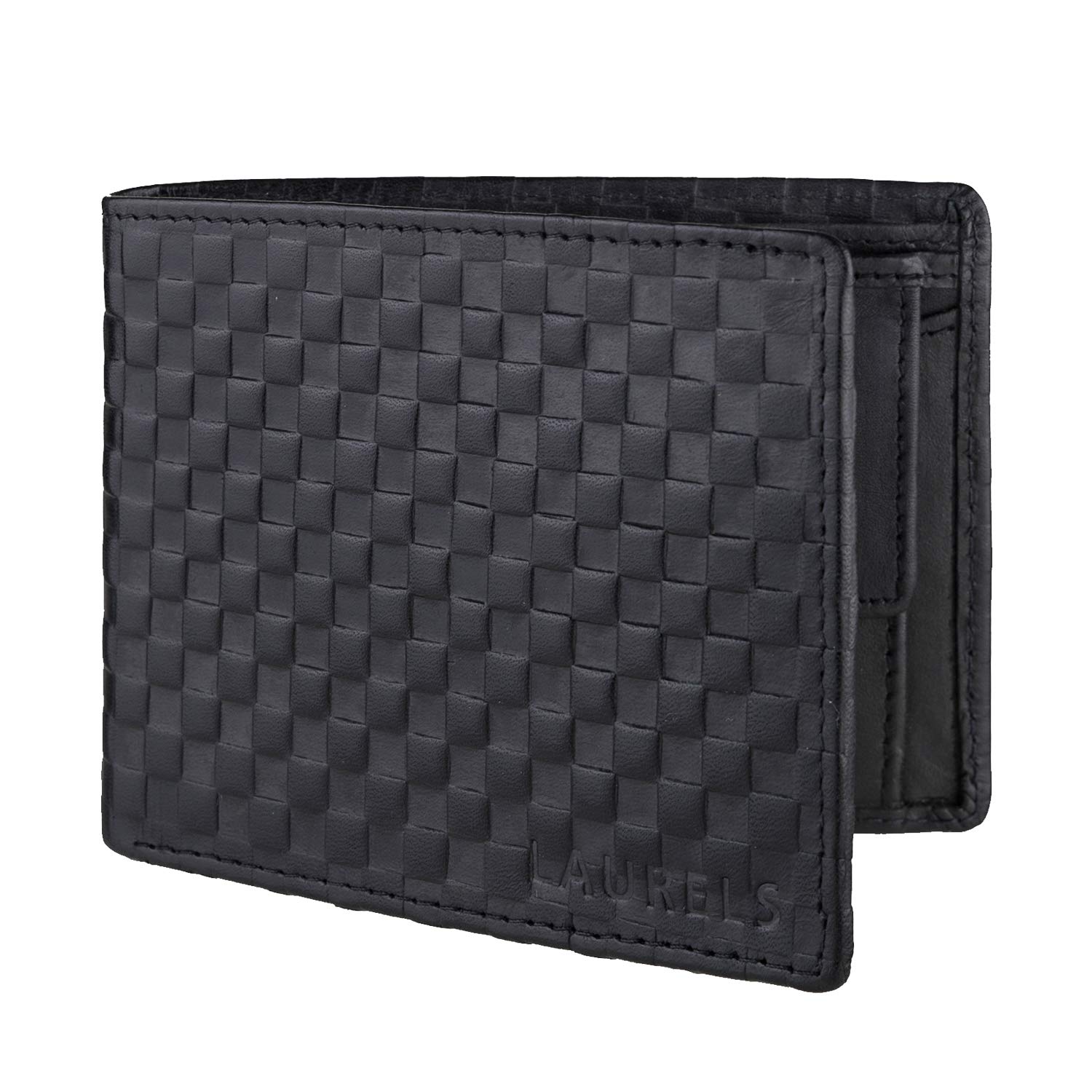 Laurels? Premium Finish Black Nappa Men's Leather Wallet