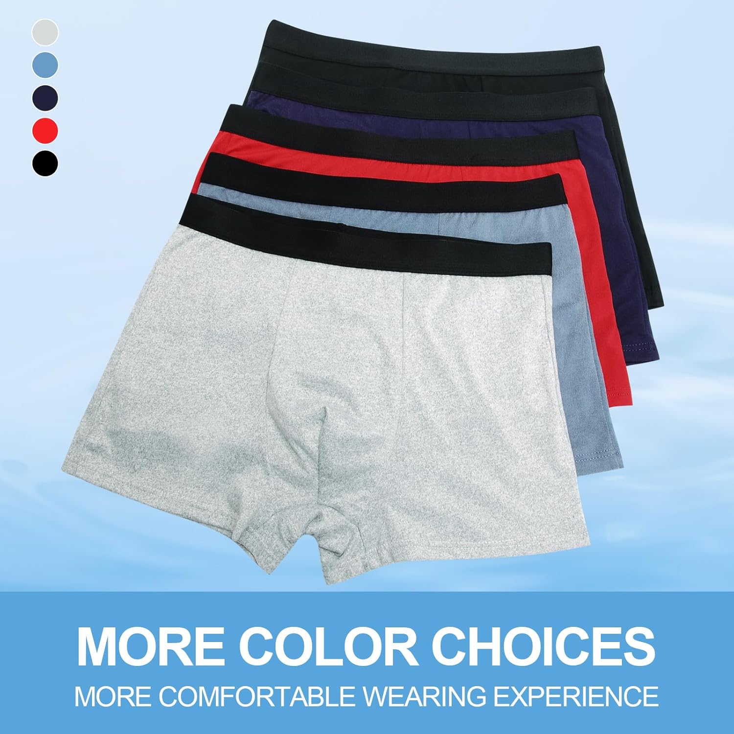 75 Packs Mens Boxer Briefs Bulk Cotton Breathable Comfortable Underwear Assorted Size and Color Multipacks for Men Shelter Donating Homeless - Image 3