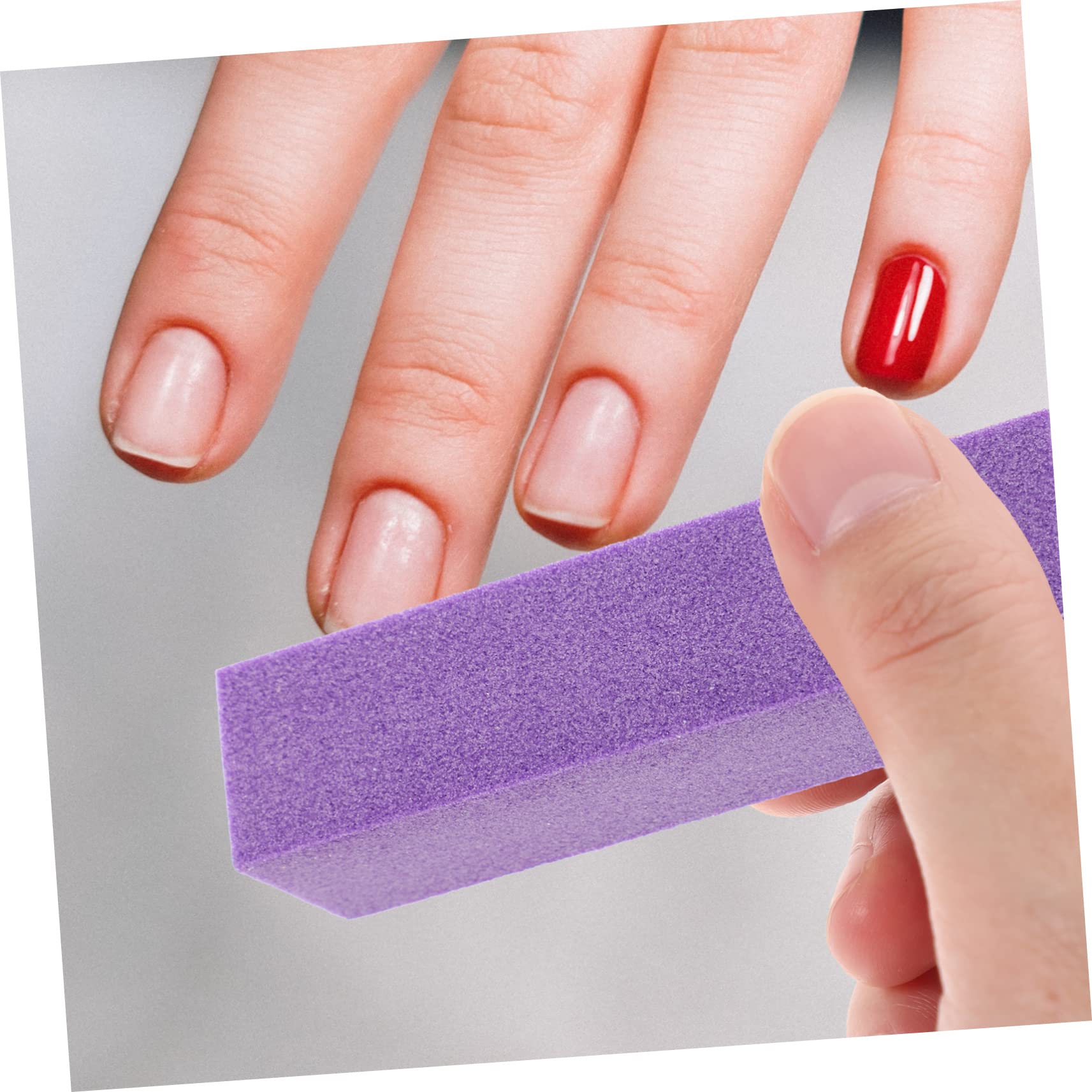 FRCOLOR 5 Set Di Lime Per Unghie Set Di Lime Per Unghie A Doppia Faccia Blocchi Abrasivi A 4 Lati Per Manicure Liscia Sicura E Comoda Da Usare 10 Pezzi * 5
