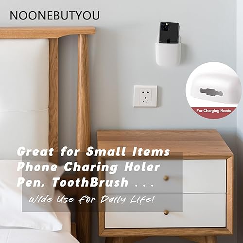 Miniatura 4 de 3 piezas de soporte de control remoto para montaje en pared, autoadhesivo, organizador de almacenamiento sin agujeros, soporte de lápiz de pared,