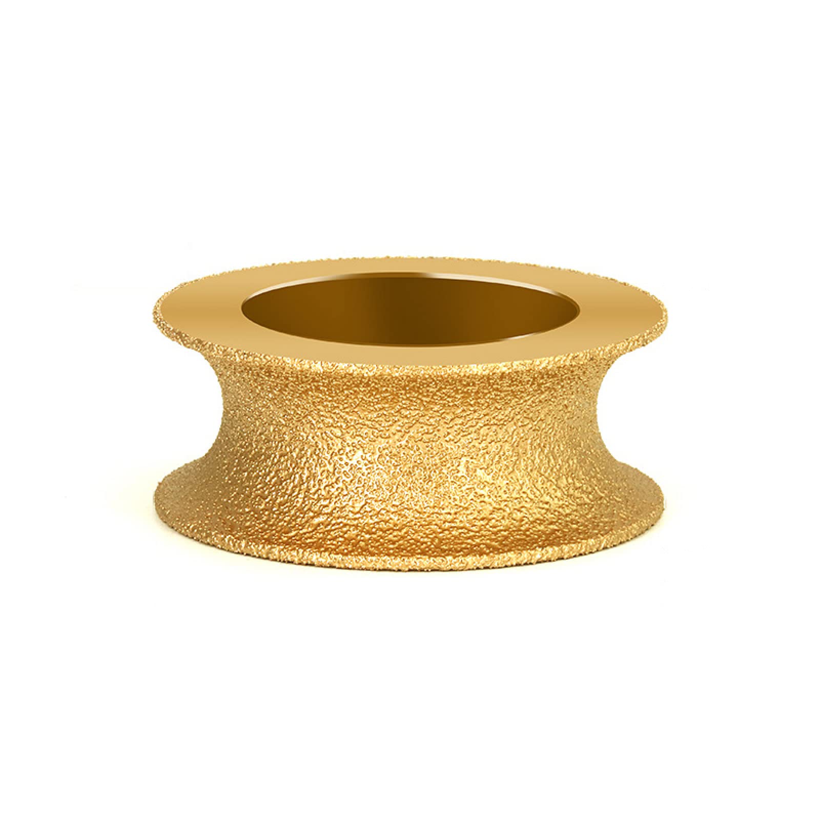 Uoxhfdh One Color Vacuum Brazed Diamond Grinding Wheel Demi Bullnose 75Mm 20Mm Bore 60-80Grit Multiple Sizes(25Mm)