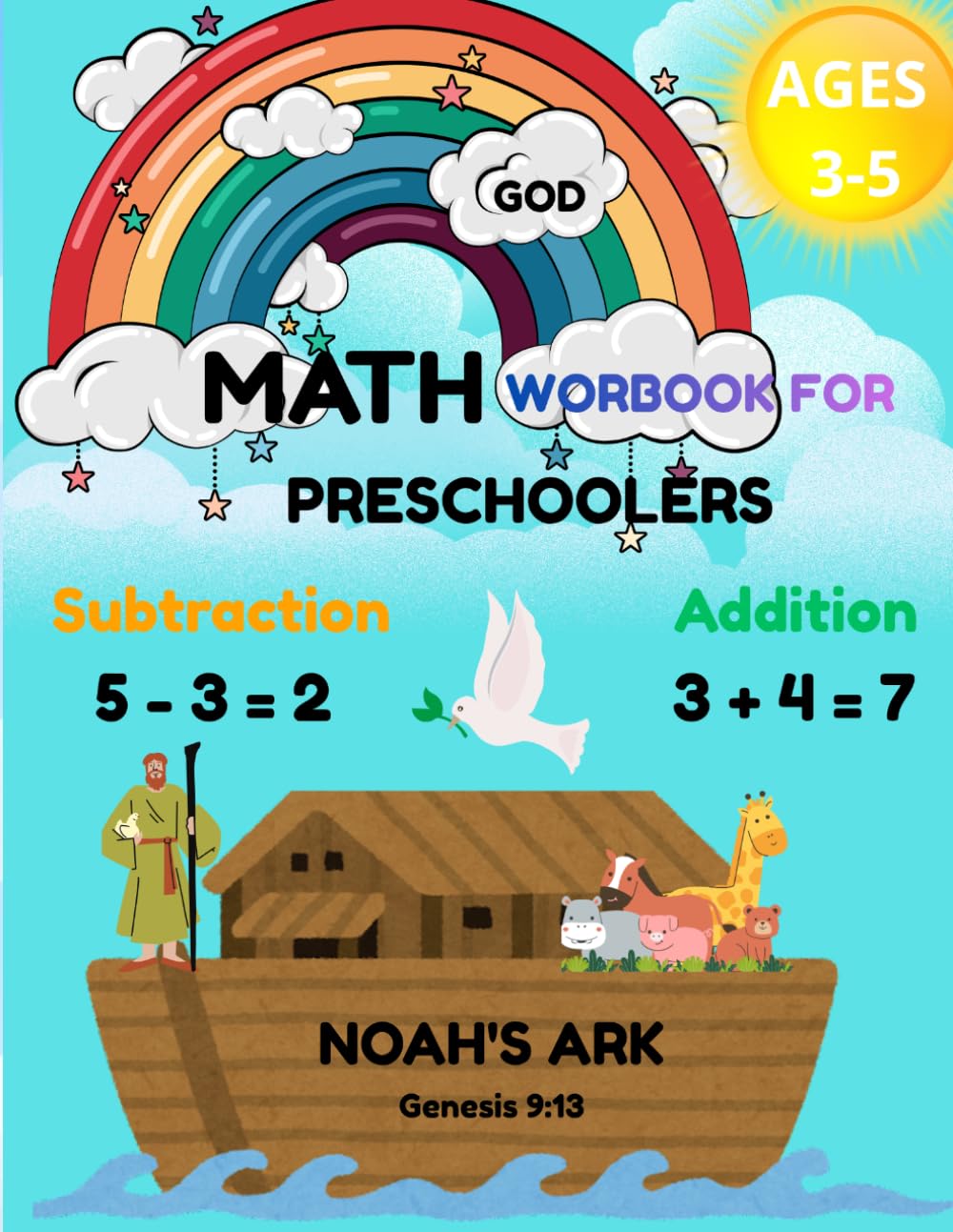 Math Workbook for Preschoolers: Number Tracing, Addition and Subtraction Activity Book for toddlers ages 3-5