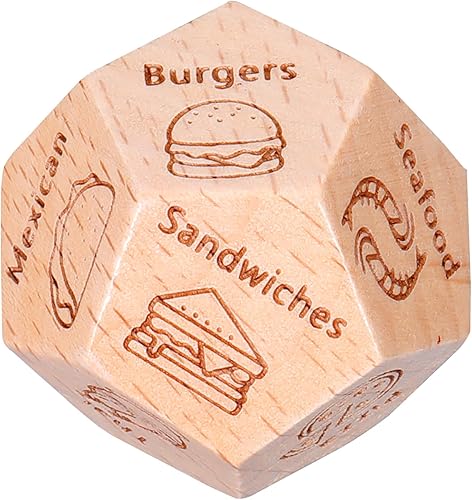 Decisión de comida de madera, aniversario, Navidad, cita, noche, regalos para parejas, marido, esposa, novio, novia, regalos del día de San Valentín