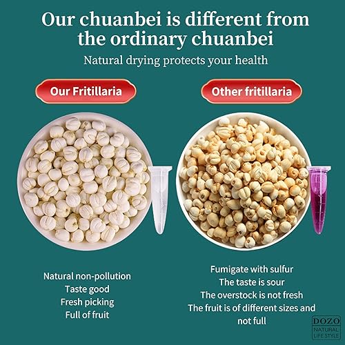 Miniatura 3 de DOZO Chuan Bei Mu Bulbus Fritillariae Cirrhosae 9.17oz/260g Ingredientes de sopa de hierbas sueltas china