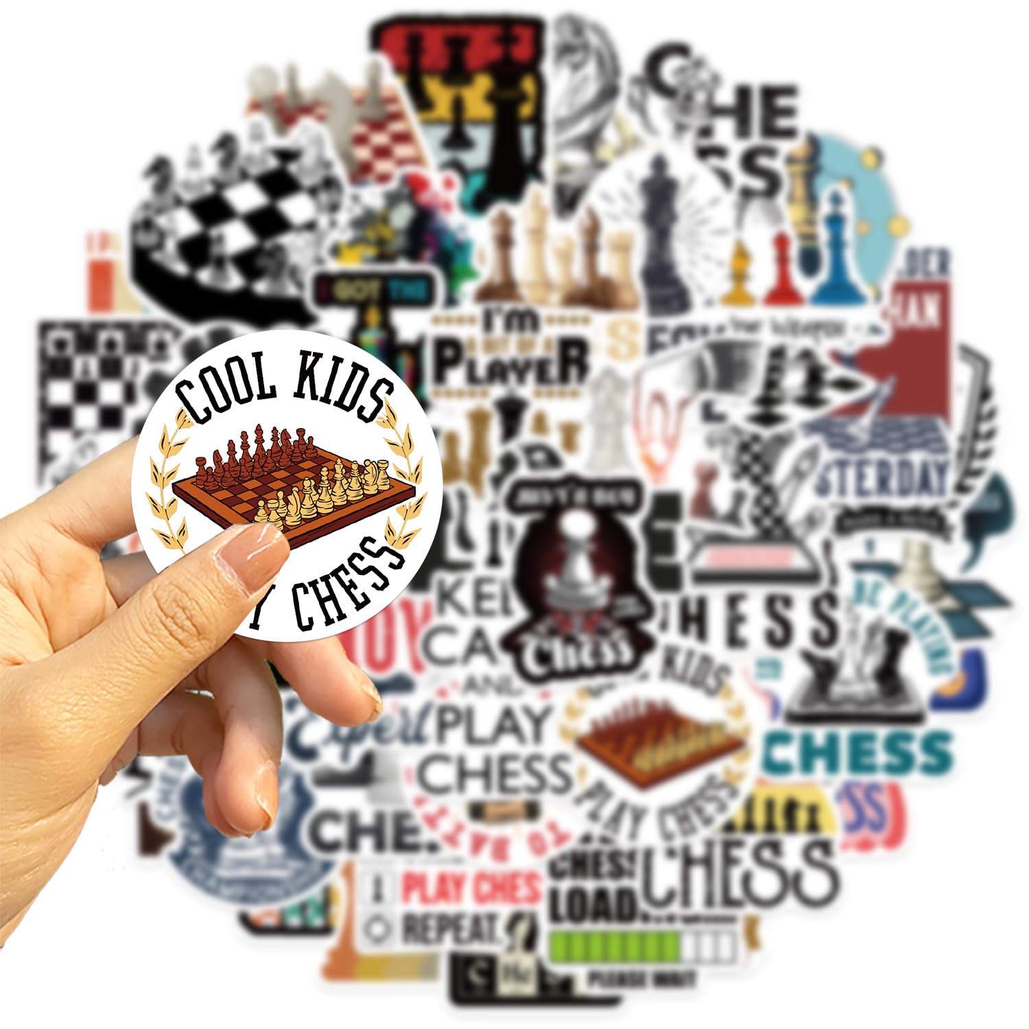 Board Games Stickers for Laptop (50 PCS),Gift for Children Teens Adults Girl Boys,Waterproof Stickers for Water Bottle,Games Vinyl Stickers for Scrapbook,Skateboard,Bike,Phone,Dairy - Image 4