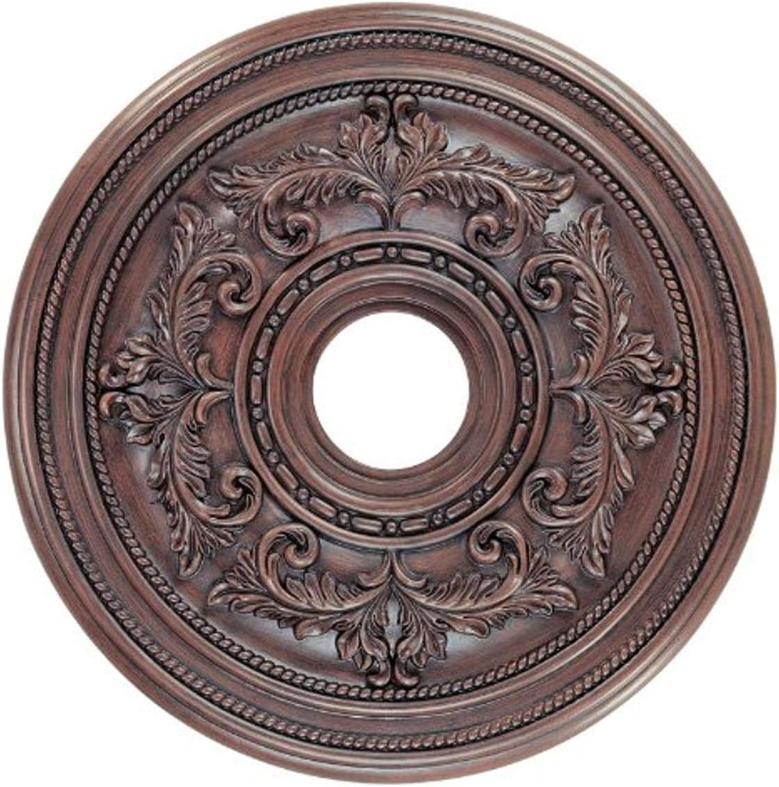 Livex Lighting, 8200-58, Ceiling Medallion, Hand Applied Imperial Bronce, 22.5"Dx1.5H"