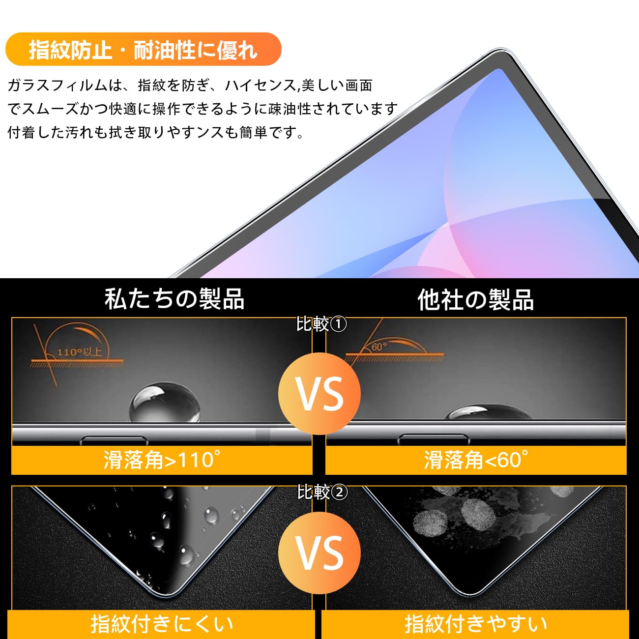 Amazon.co.jp: 【2枚セット】 用 Galaxy Tab S10 FE ガラスフィルム