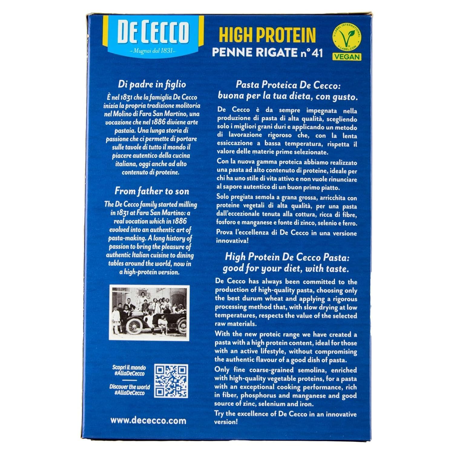 Italian Gourmet Bundle High Protein Pasta 12x 400g + Italian Gourmet Polpa Gratis – Proteinreiche Penne Rigate mit 30% Protein, Vegane High Protein Nudeln für Fitness, Muskelaufbau, Meal Prep