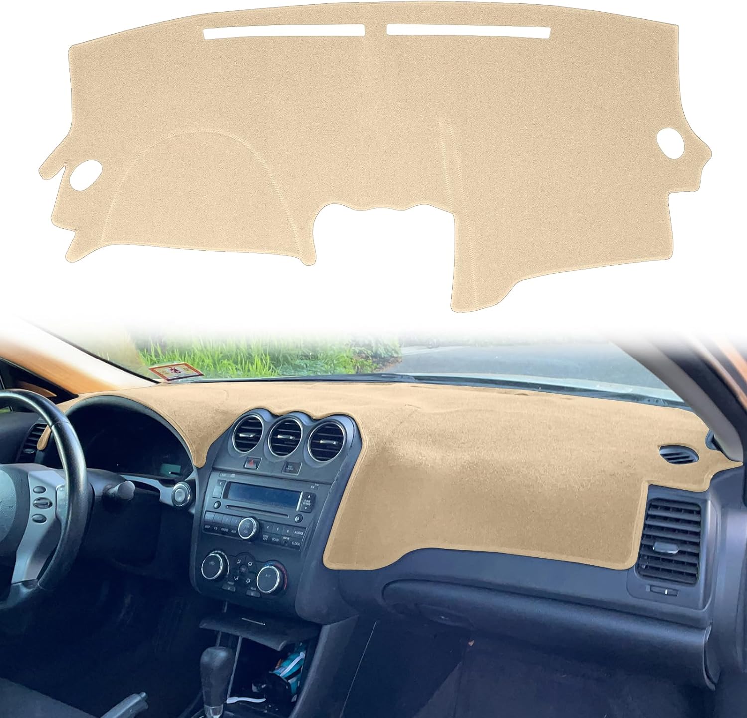 Dash Cover Custom Fit for Nissan Altima 2005 2006 Dashboard Cover Mat Pad (05-06 Black)