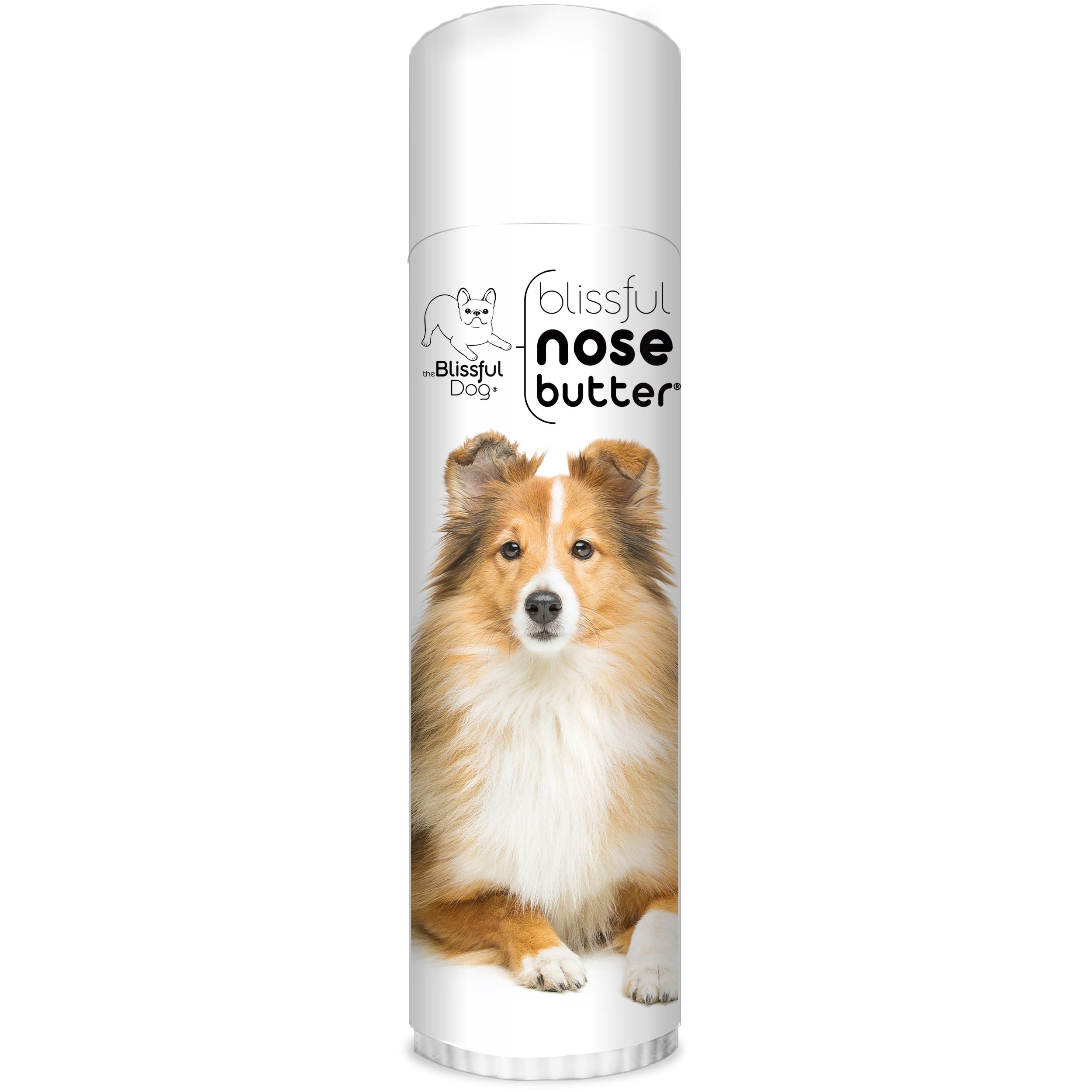 The Blissful Dog Shetland Sheepdog Nose Butter, Versatile Dog Nose Balm for Dry Nose, Handcrafted Nose Moisturizer, Easy-to-Apply Dog Essentials, Unscented, 0.50 oz.
