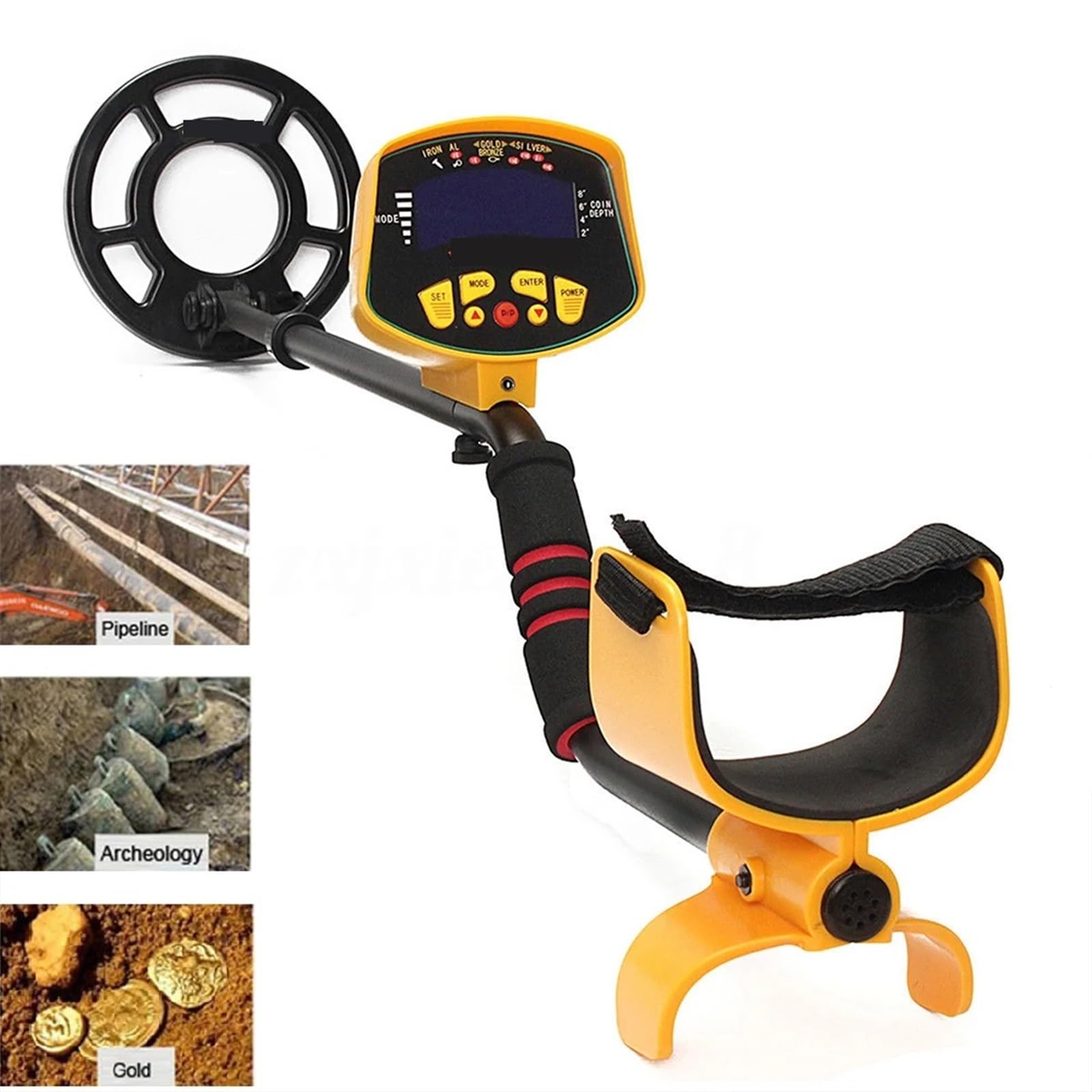 Outdoor Smart Unterirdischen Metall Detektor Gold Digger Schatz Hunter Tracker Sicherheit LCD Display zur Goldsuche