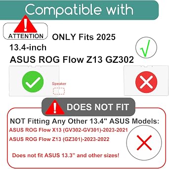 3 Pack Designed for 2025-2026 ASUS ROG Flow Z13 GZ302 Laptop Tablet Screen Protector (13.4 Inch), Anti Glare and Anti Fingerprint (Matte) Shield -(Not Suitable for 2023-2021 model GZ/GV301 GV301)