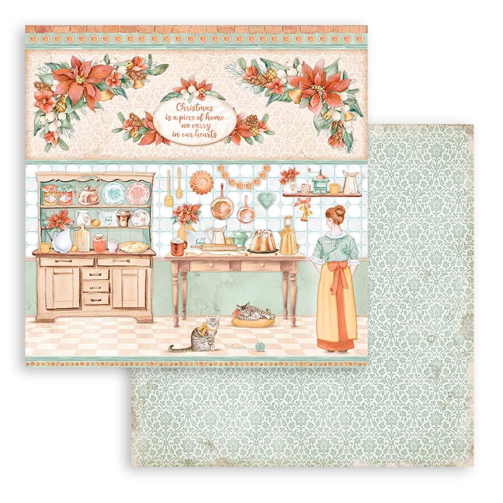 Stamperia, All Around Christmas Paper Pack, Multicoloured, 30,5 x 30,5 x 0,3 cm - Image 4