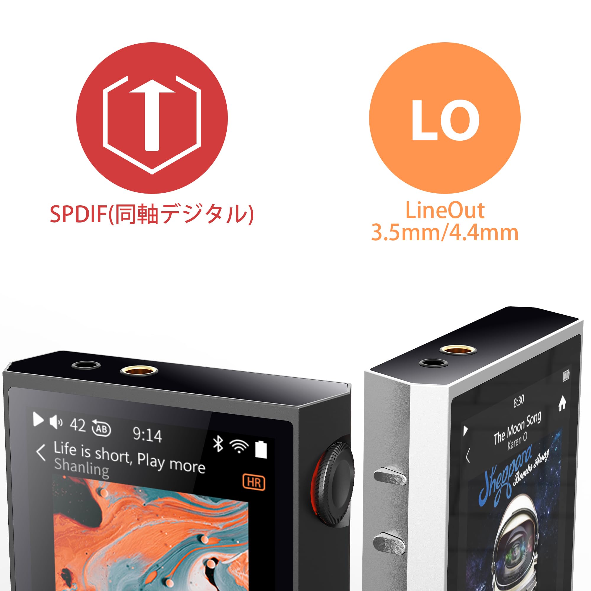 Shanling Lettore audio digitale ad alta risoluzione M1 Plus (argento)