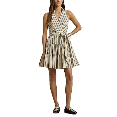 Lauren Ralph Lauren Two Tone Crepe Sleeveless Gown Women