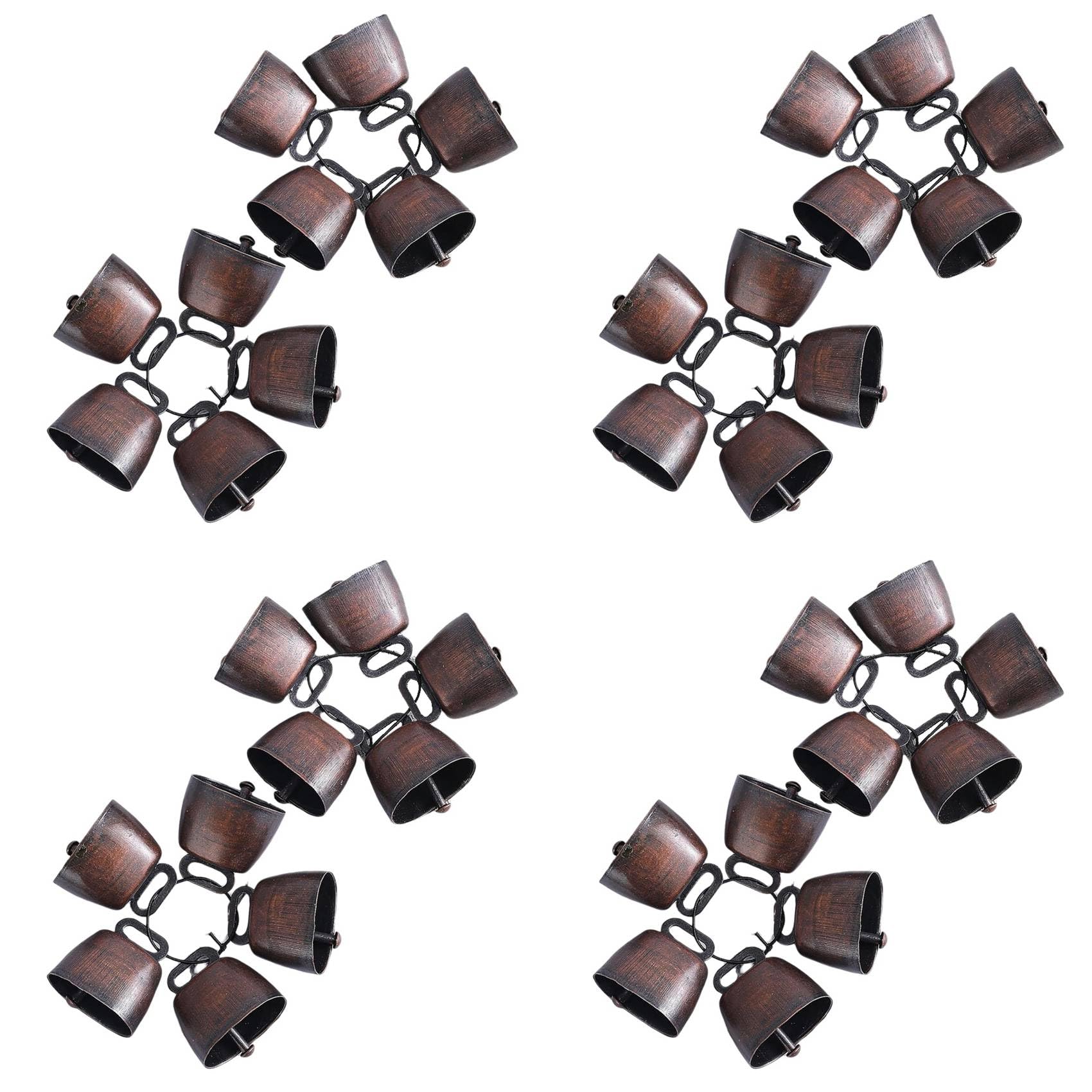 Vjsujehgy 40PCS Cow Horse Sheep Grazing Copper Bells, Cattle Farm Animal Copper Loud Bronze Bell Small Brass Bells