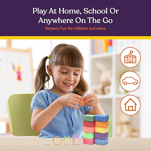 Miniatura 6 de Special Supplies Divertido kit de juego de cuentas de espuma para modelar espuma, arcilla educativa para niños, manualidades, jardín de infantes,