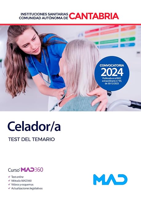 Portada de Celador/a. Test del Temario. Instituciones Sanitarias de la Comunidad