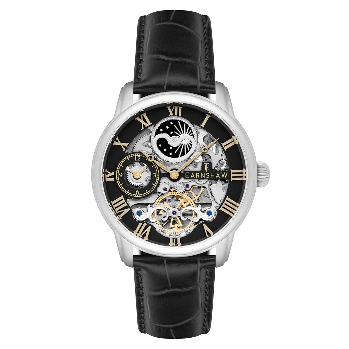 EARNSHAW Longitude Analog Black Dial Men's Watch-ES-8006-04