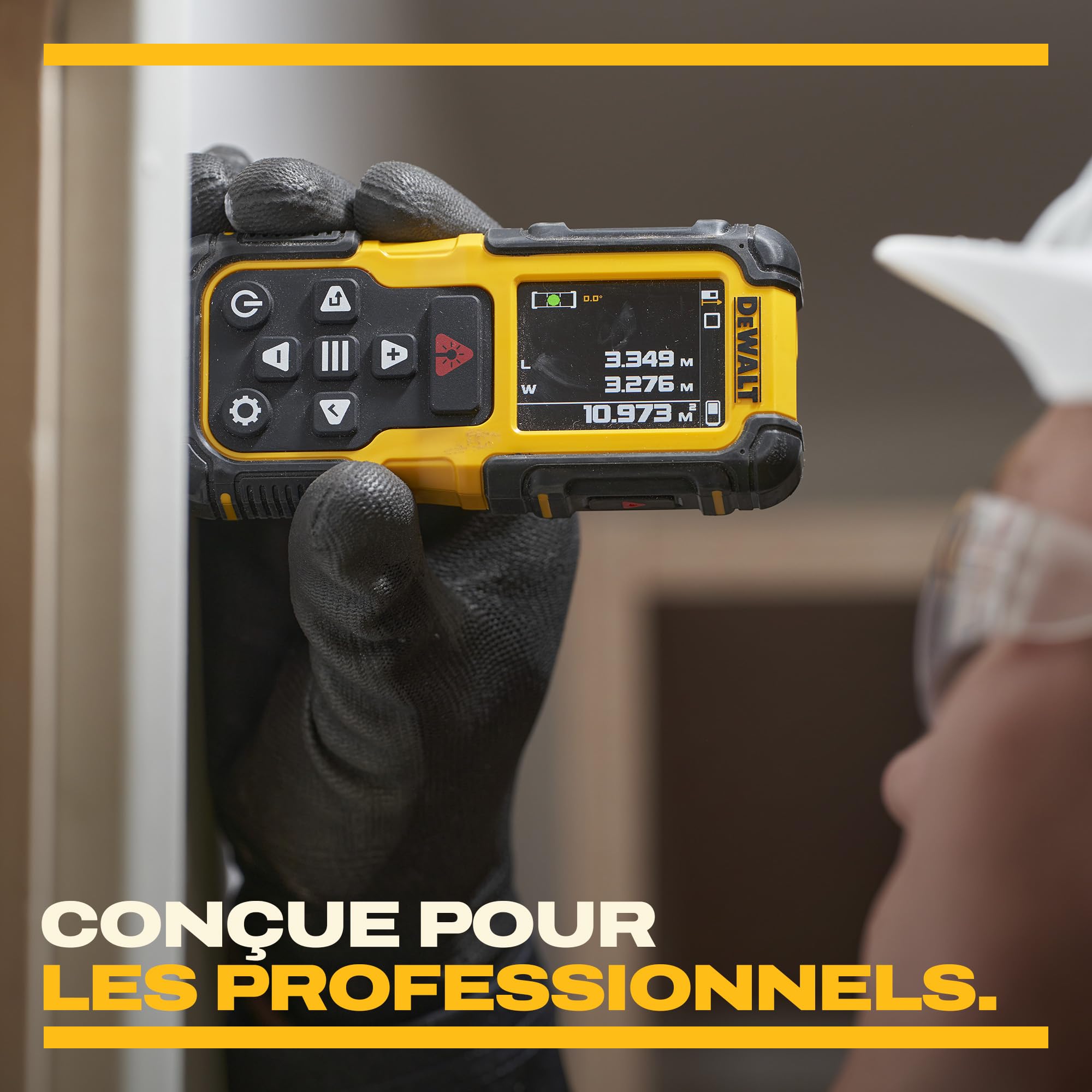 DEWALT Télémètre Laser 60 m avec Batterie Lithium Rechargeable, DWHT78200-XJ