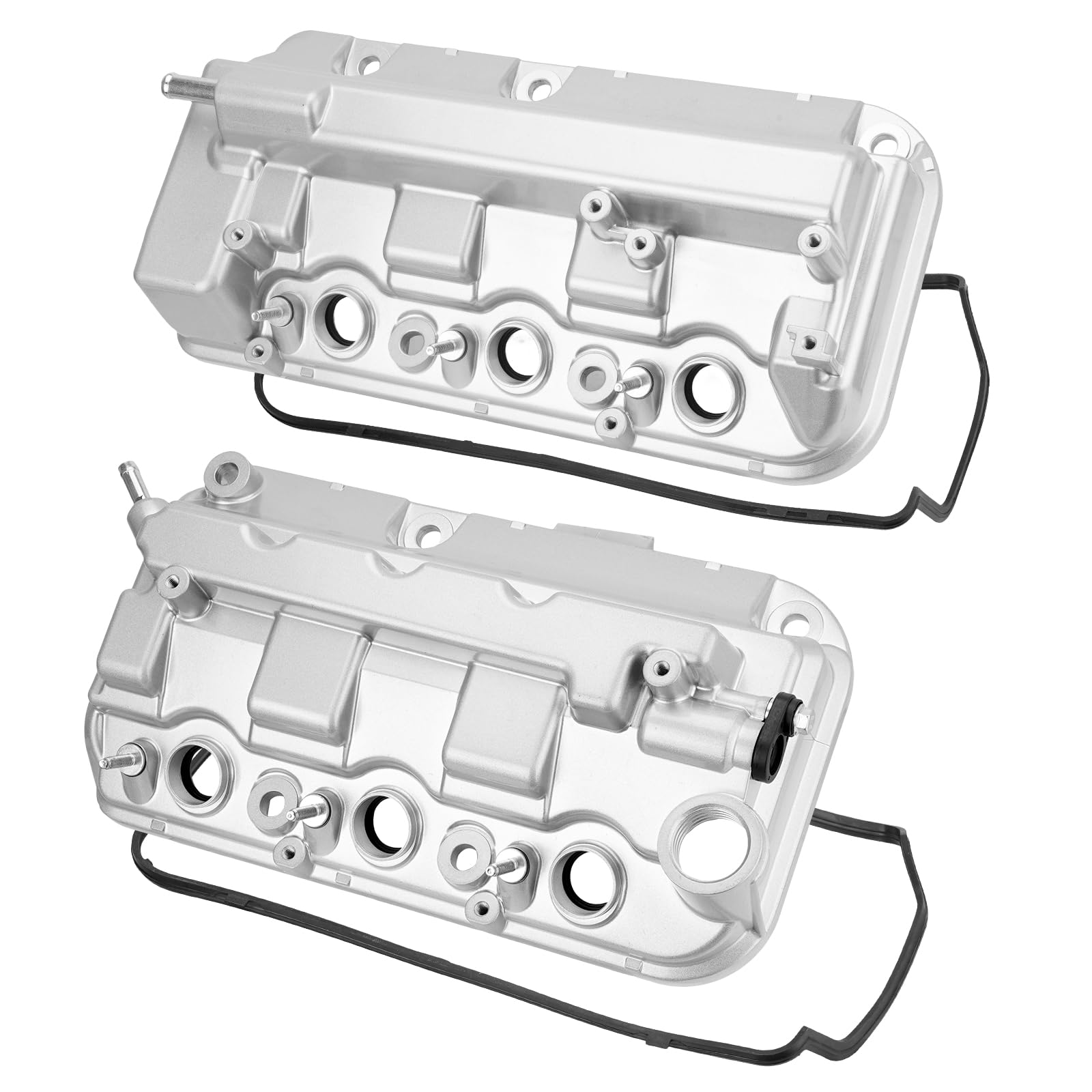 Aluminiowa osłona zaworu silnika z przodu i z tyłu, kompatybilna z Honda Accord Odyssey Crosstour Pilot Ridgeline 2008-2017, Acura TL RDX 2012-2015, 3,5 l V6, zamiennik # 12310R70A00