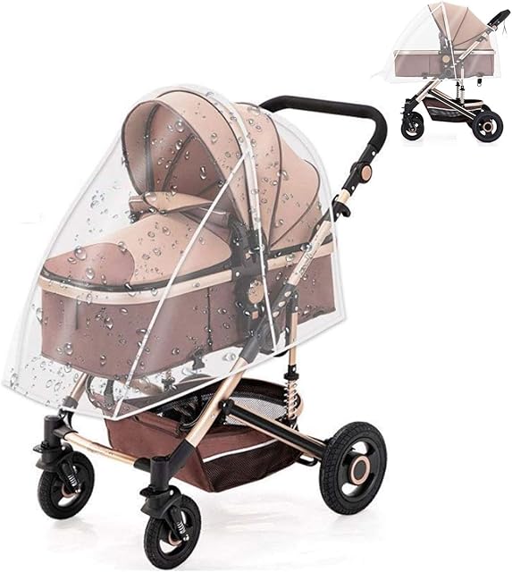 ZONSUSE Universal Rain Cover for Pushchair, Water Resistant and Durable Baby Protection Rain Shield, Stroller Rain Cover for Outdoor Travel, Stroller Buggy Pram, Baby Travel Weather Shield