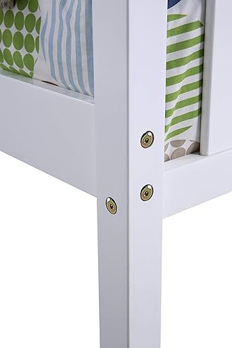 Miniatura 5 de Cama individual con nido base de cama de plataforma de madera con cabecera y estribo para dormitorio espacio de vida pequeño no necesita somier