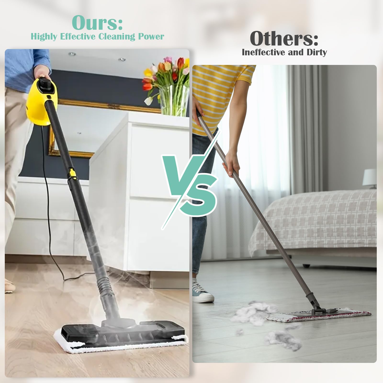Lot De 8 Chiffons Microfibre Pour Nettoyeurs Vapeur Karcher EasyFix - Compatible SC1 à SC5