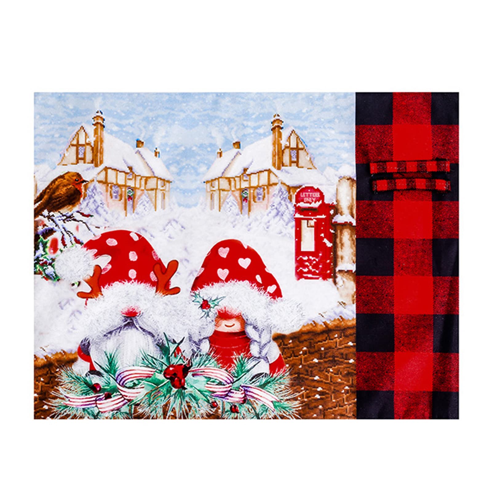 Jazuaiao Christmas Tree Skirt Holiday Decoration Dinner Party Cooking Set Santa Apron Christmas Tree Skirt Decorations