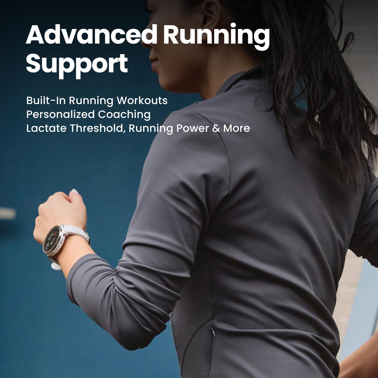 Amazfit Active 3 Premium GPS Running Smart Watch, 1.32" AMOLED Sapphire Display, 12-Day Battery, 4GB Storage, Offline Maps, 170+ Workout Modes, 5 ATM, Heart Rate & Fitness Tracker for Android & iPhone — view 3
