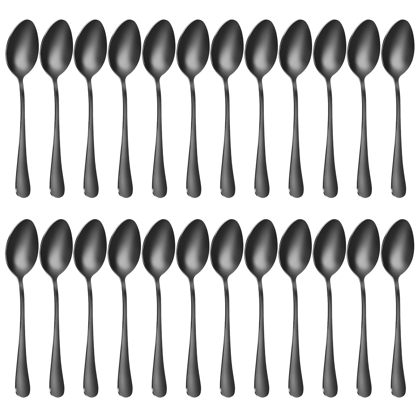 Black forks Food-Grade stainless steel dinner forks 24pcs Dishwasher Safe kitchen forks metal 8inch silverware (8inch dinner forks set (24 Piece)) — Amazon image 9