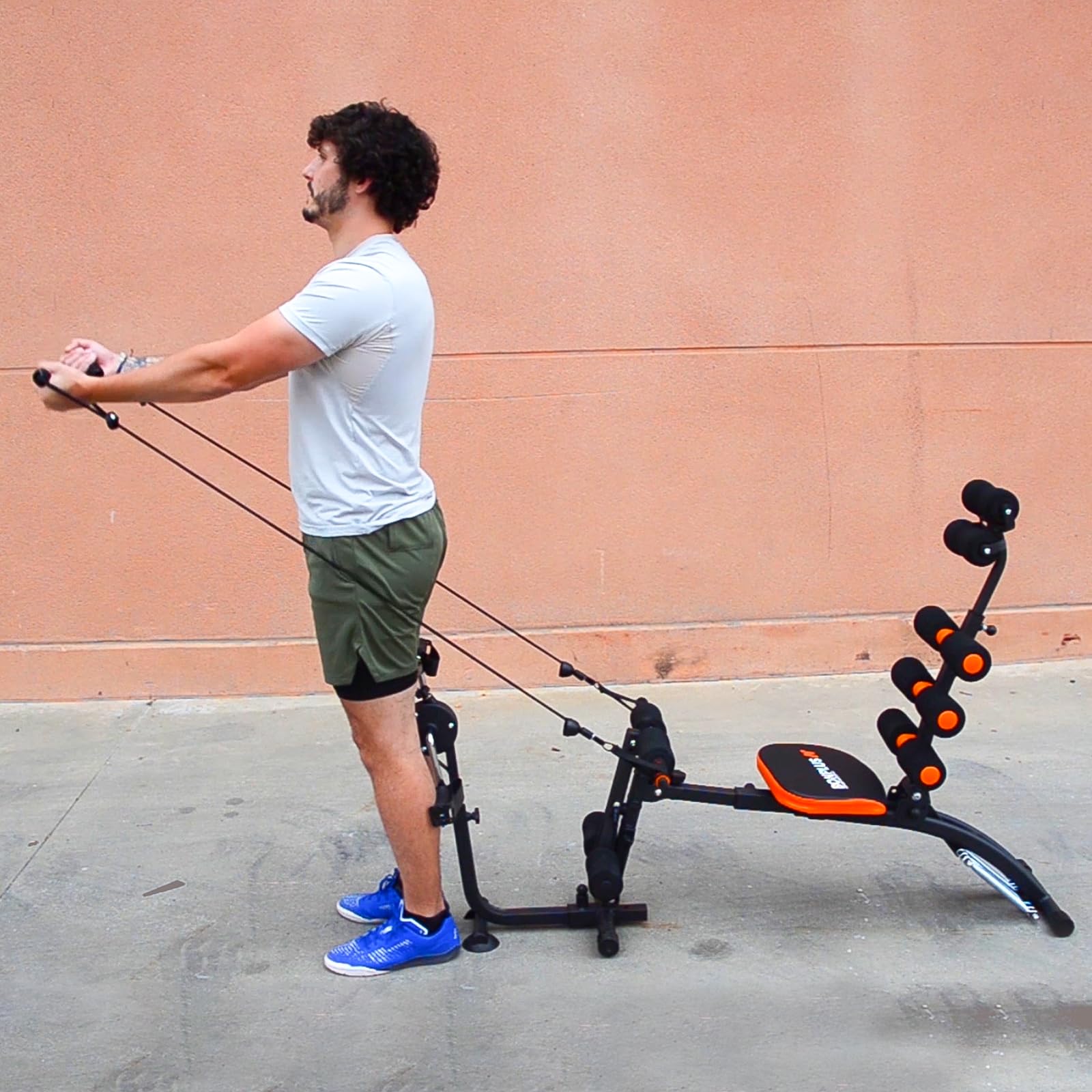 Wonder Master Bike | Panca regolabile | Panca inclinabile | Bodybuilding | Panca Addominali | 22 esercizi in 1 | Include pedali | Materiali di Qualità | Fitness