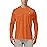 Roadbox Mens UPF 50+ UV Sun Protection Shirts Outdoor Long Sleeve SPF Diving Rash Guard for Fishing Hiking Swimming Orange