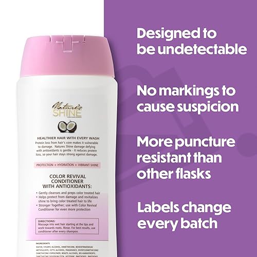 Miniatura 3 de ShampBooze II Botellas de champú falsas Frascos para disfraz de licor Frasco de plástico para licor Contenedores de contrabando de alcohol para