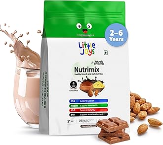 Little Joys Nutrimix Nutrition Powder Refill Pouch 700g | 2-6 Years | No Refined Sugar | Supports Overall Health & Boosts Immunity | With Ragi, Bajra, Almonds & Oats | Chocolate Flavour