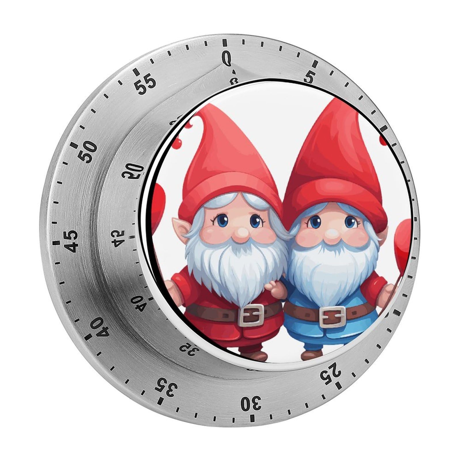 Love Heart Gnome Mechanical Rotary Timer, Used for Daily Timing