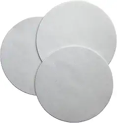 Regency Wraps Círculos de papel manteiga para formas redondas de bolo, forros à prova de gordura para assar antiaderentes, 23 cm (pacote com 100), branco