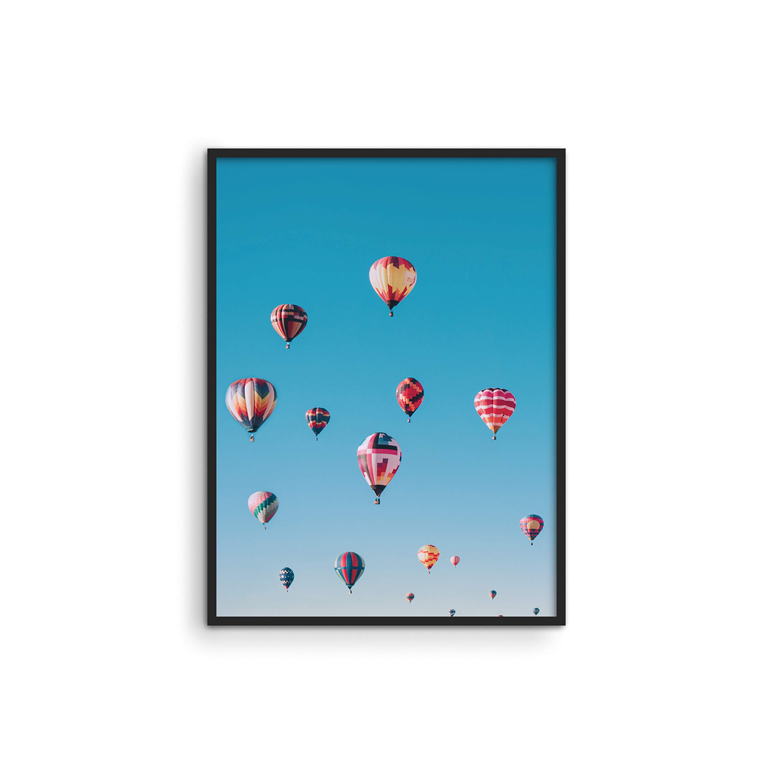 HAUS AND HUESHot Air Balloon Poster Decorations | Hot Air Balloon Wall Decor | Beautiful Scenery Wall Art Painting | 12" x 16" UNFRAMED (Hot Air Balloons)