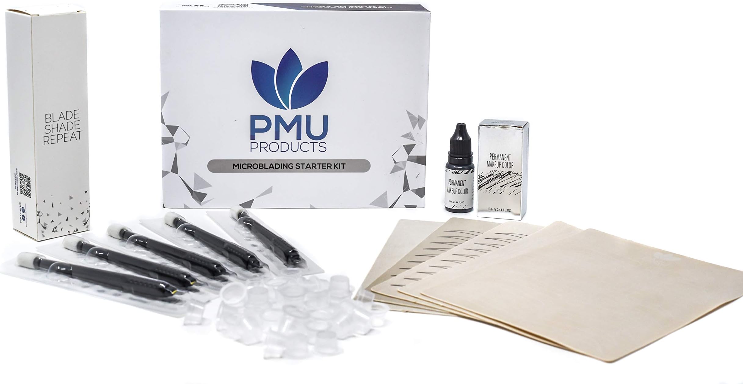 Premium Starter Microblading Kit Professional Grade - Bestsellers from PMU Products - Cosmetic Tattooing Practice Value Pack