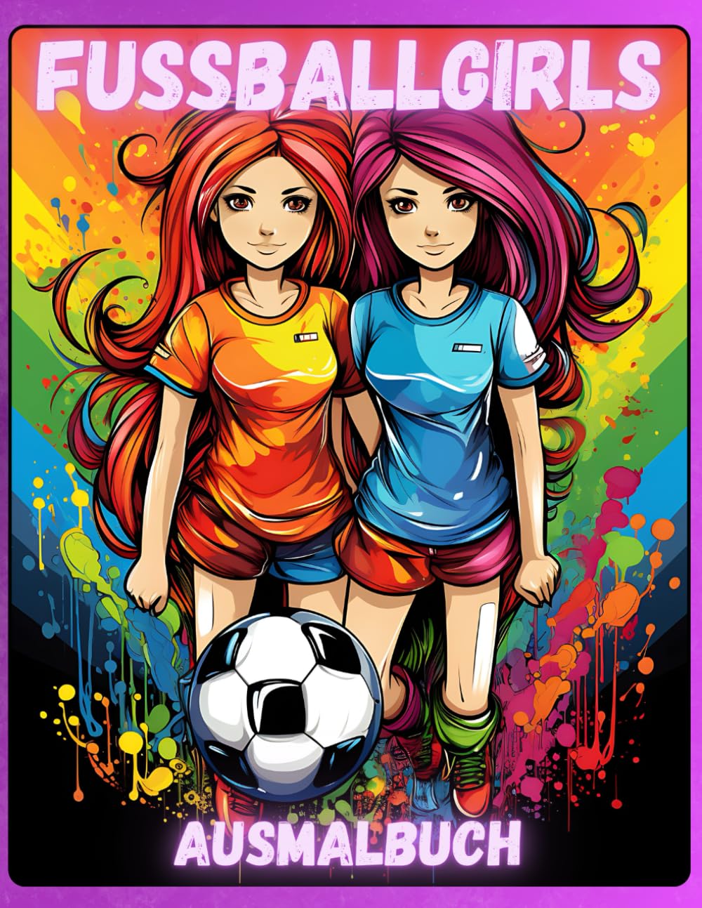 Fußballgirls – Mein Ausmalbuch: Coole Fußball-Motive für starke Mädchen – Kreativer Malspaß für Kinder ab 4 Jahren
