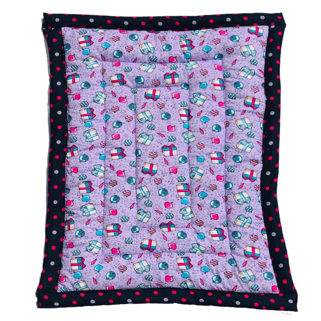 RURIBOSY |Bedding Mattress for Cotton, Baby Sleeping Bed Set Godari Baby Cradle |Sleeping Mat |Multi Purpose Cushioned Bed |Baby Bed for 0 to 2 Years.
