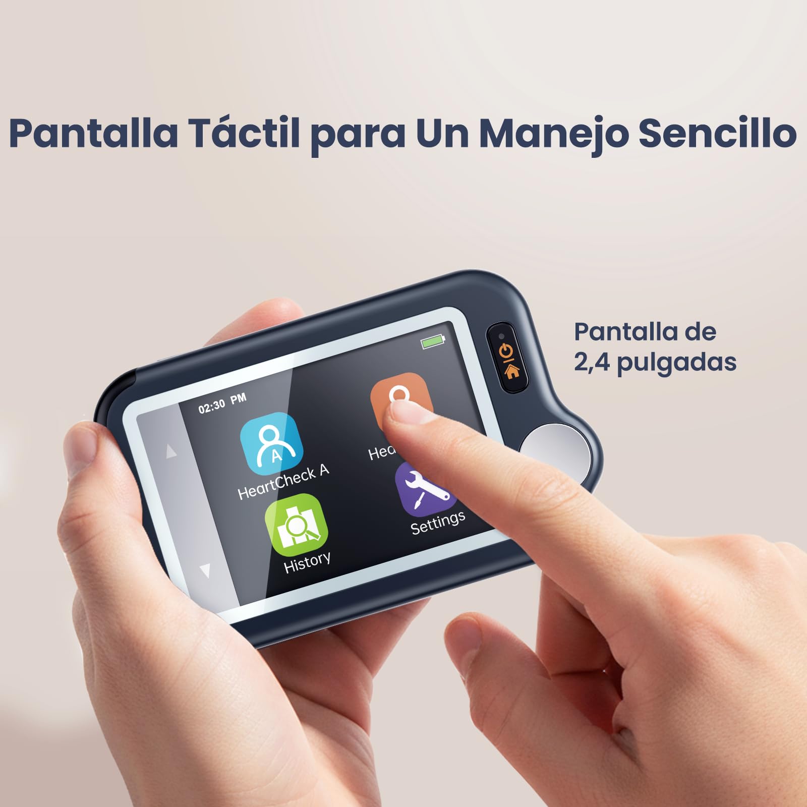 CheckMe Plus Dispositivo Portátil de ECG para Uso Doméstico, Análisis de ECG, 30s 60s 5 min Monitor de ECG Bluetooth con Visualización en Tiempo Real, Memoria Ilimitada (Smartphone y PC)