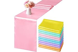 Aneco 12 Pack Satin Table Runners