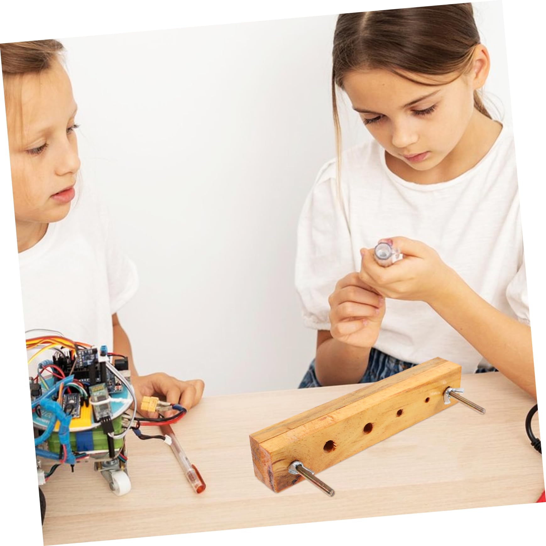 BESTonZON 5pièces Pince à Trou Bois Pour Laboratoire Outil Enseignement Scientifique Accessoire De Perforation Bois Et Caoutchouc Instrument De Chimie Pour Étudiants Pratique Et Compact