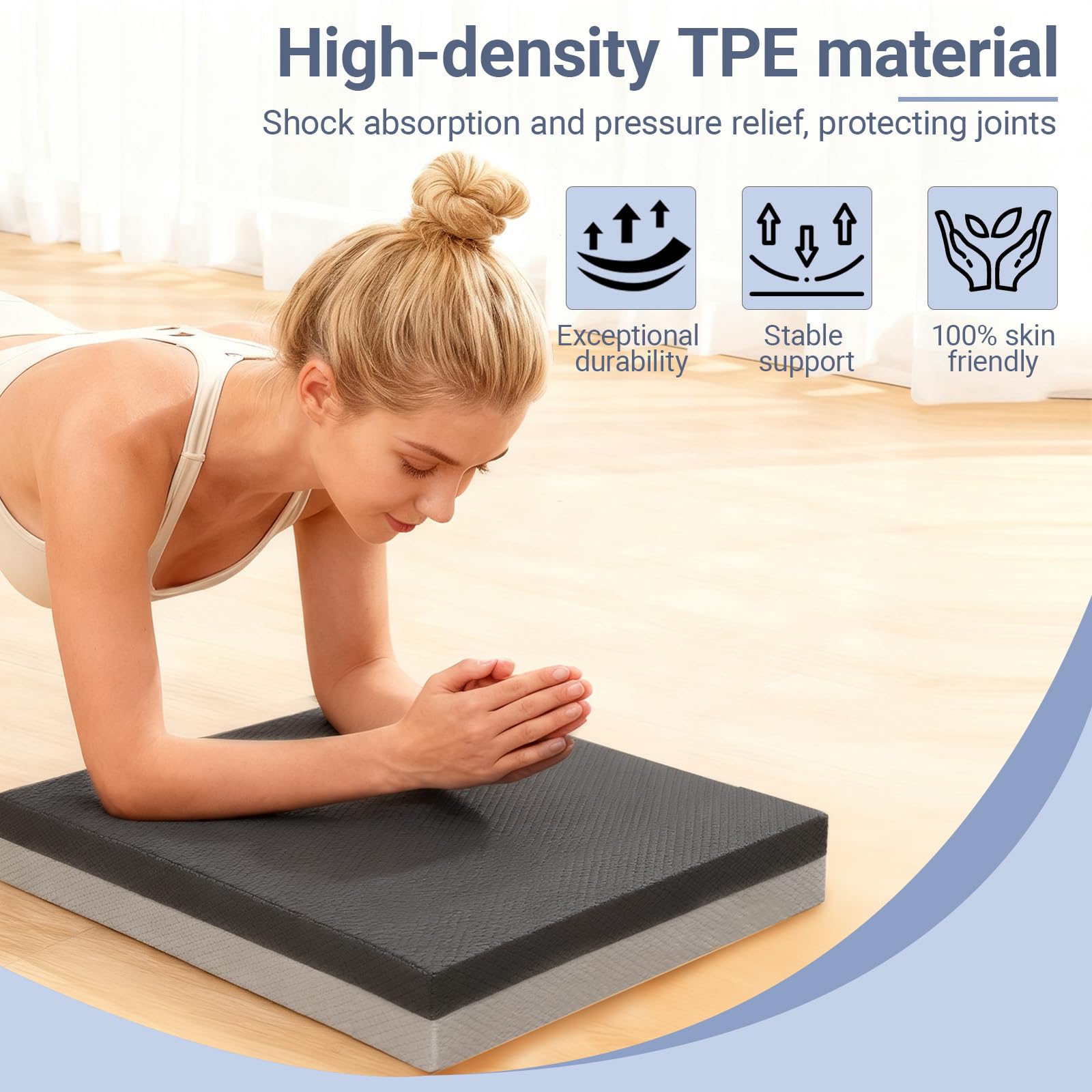 Tavoletta Propriocettiva 2 pezzi, Cuscino Propriocettivo Antiscivolo, Pedana Propriocettiva, Tavola propriocettiva Per l'allenamento dell'equilibrio, l'allenamento della stabilità
